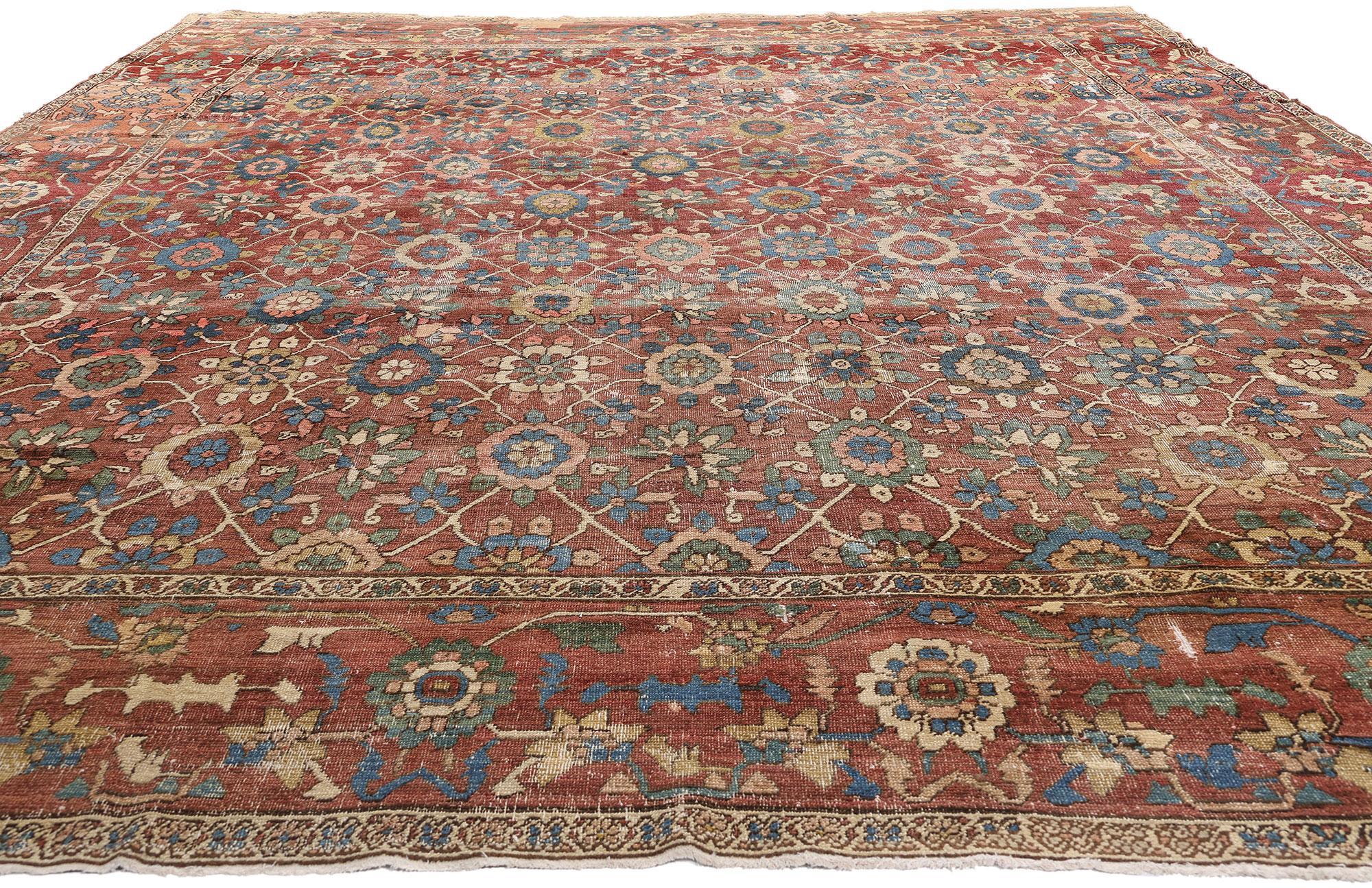 Persischer Bakshaish-Teppich des späten 19. Jahrhunderts mit traditionellem Stil (Handgeknüpft) im Angebot