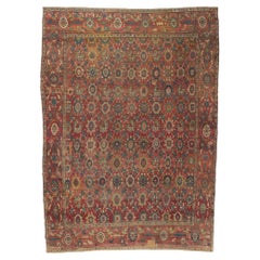 Antiker persischer gewölbter Bakshaish-Teppich im Bakshaish-Stil, entspannter, luxuriöser, nostalgischer Charme