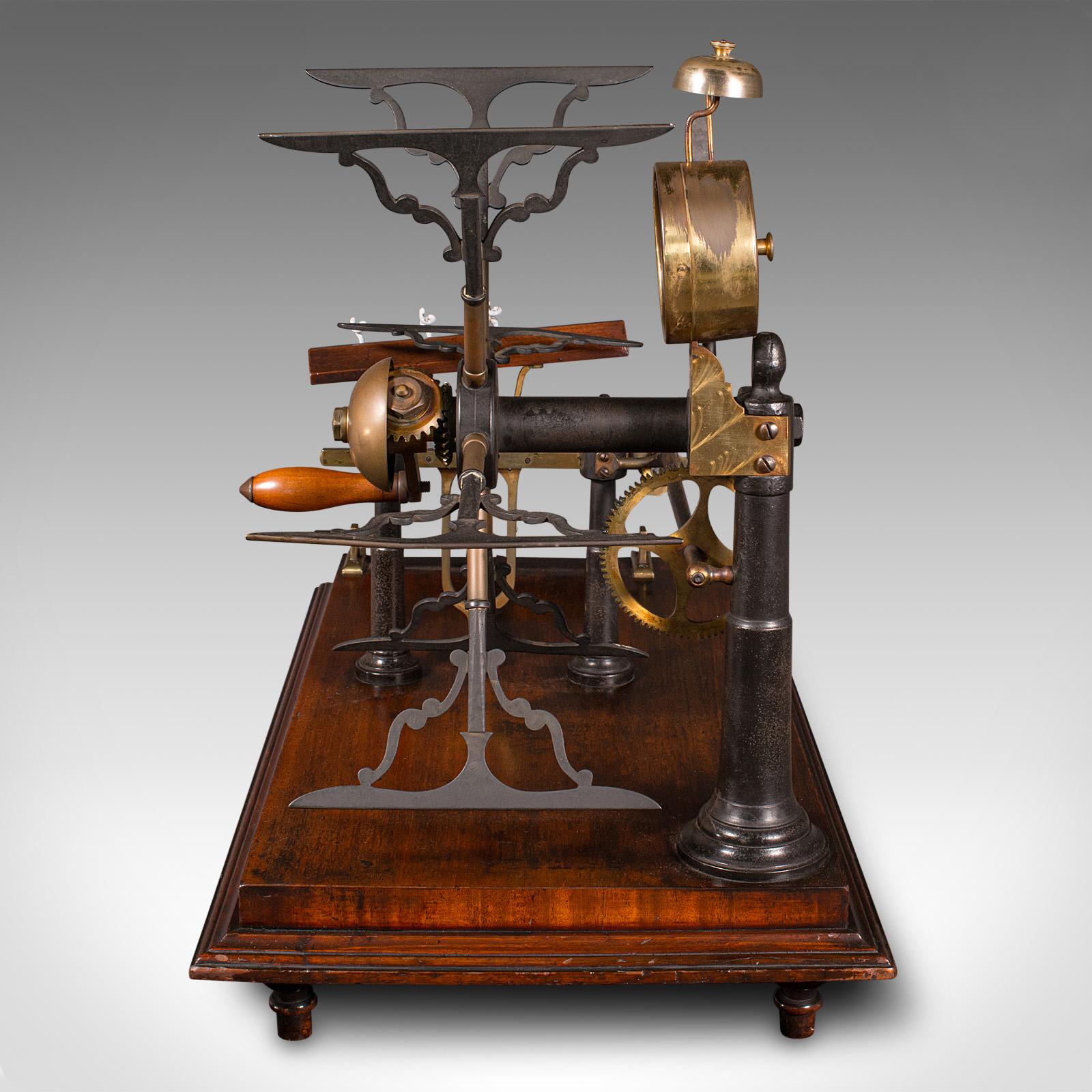 19th Century Antique Wrap Reel Machine, English, Factory, Cotton, John Nesbitt, Victorian For Sale