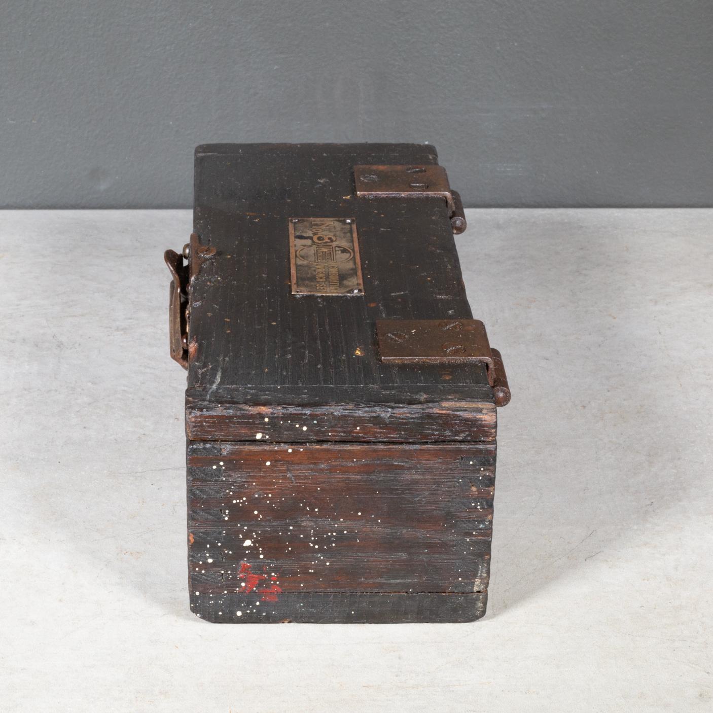 Brass Antique Wrench Set Box c.1918-1927 For Sale