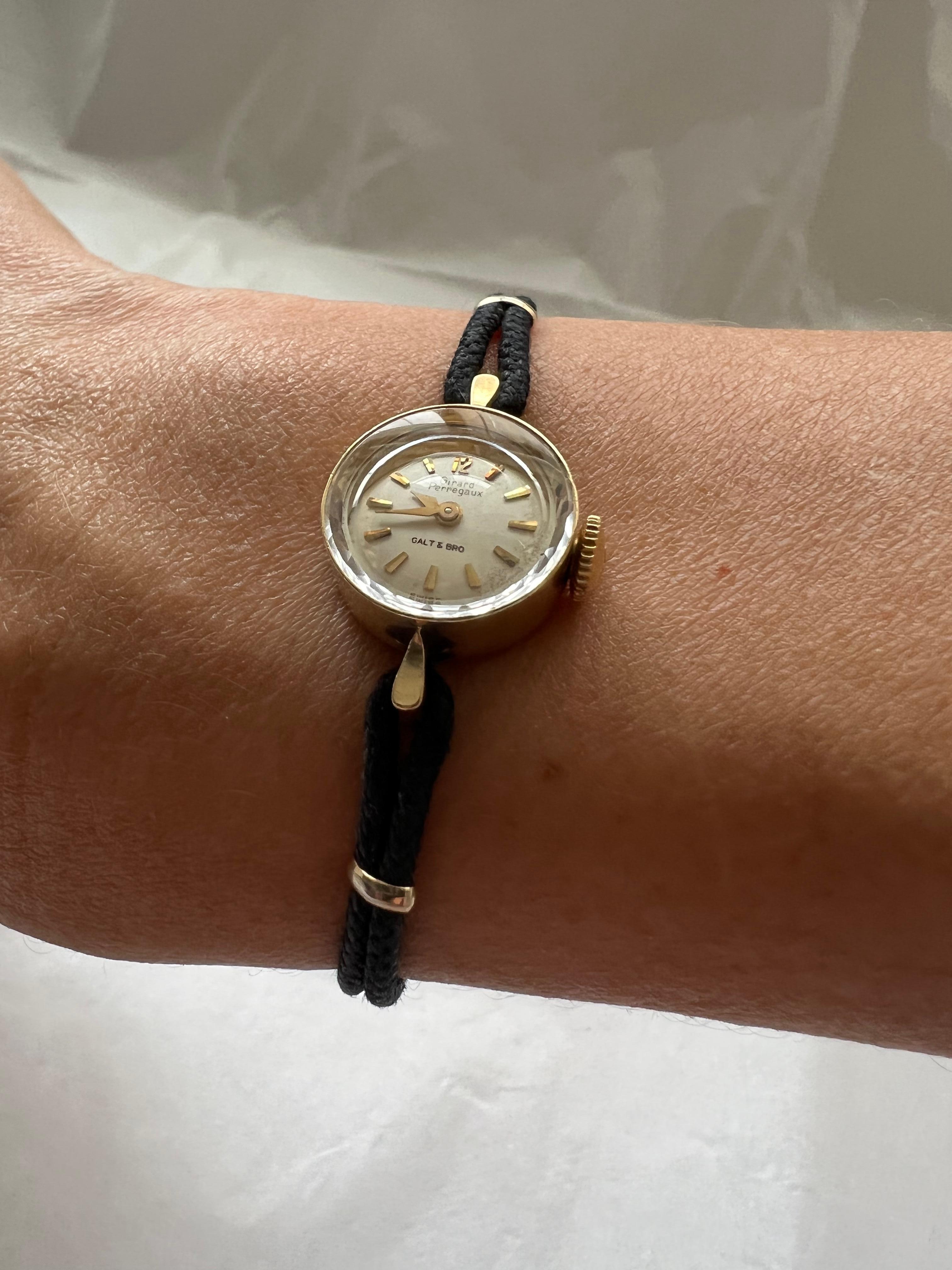 Antique Wristwatch Watch 14k Gold Case Galt Vintage Estate Item Find In Fair Condition For Sale In Oakton, VA
