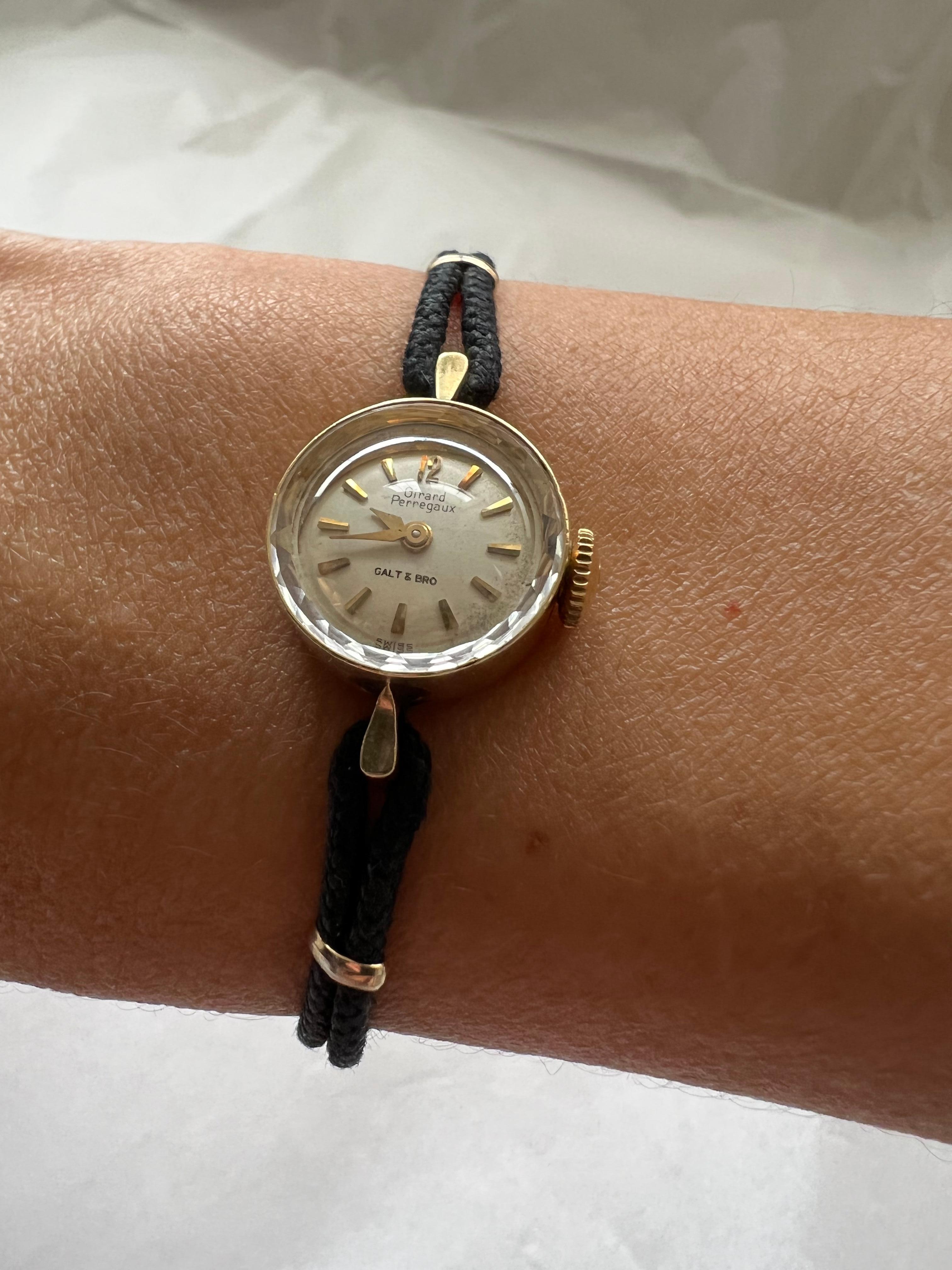 Antique Wristwatch Watch 14k Gold Case Galt Vintage Estate Item Find For Sale 1