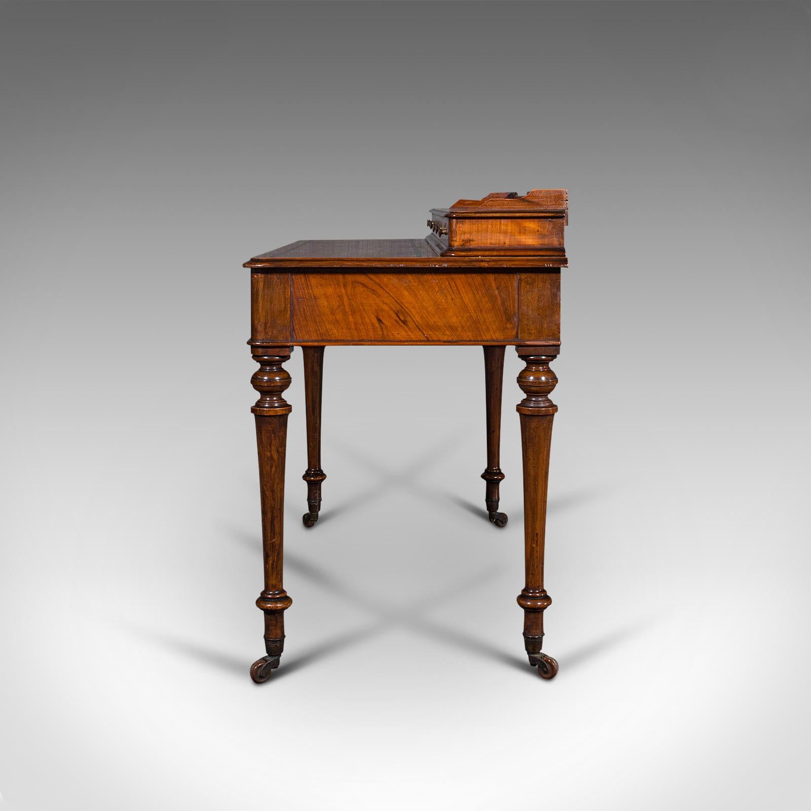 Antique Writing Desk, English, Burr Walnut, Correspondence Table, Victorian In Good Condition In Hele, Devon, GB