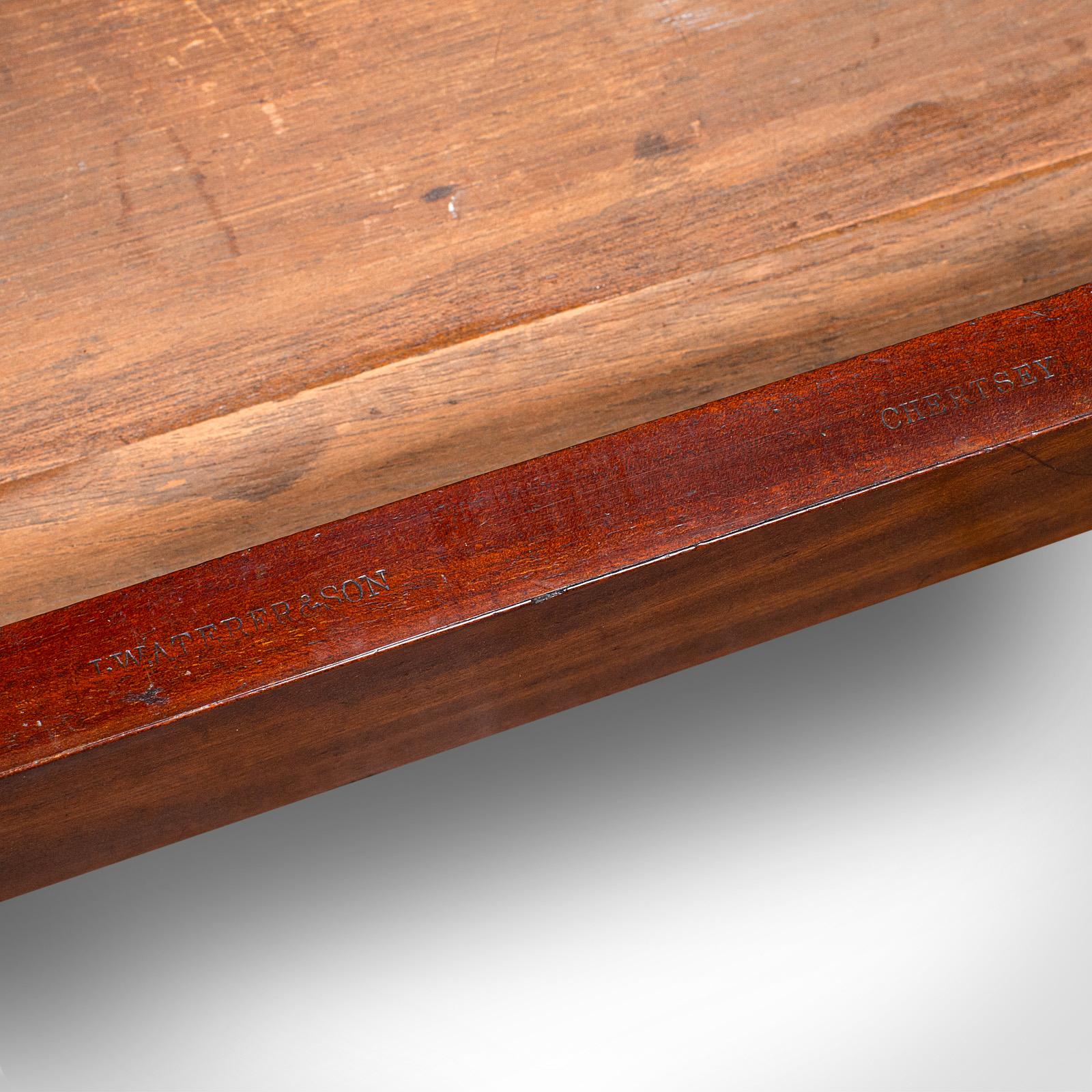 Antique Writing Desk, English Side Table, Correspondence, Study, Victorian, 1890 For Sale 2