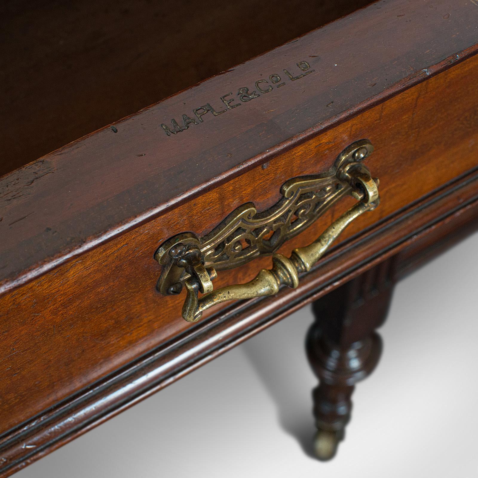 Antique Writing Desk, English, Walnut, Office, Maple & Co, London, circa 1900 2