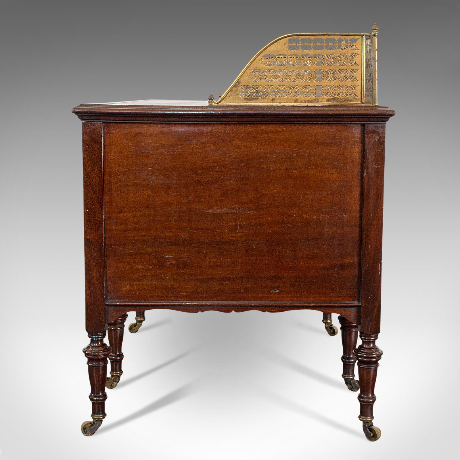 Antique Writing Desk, English, Walnut, Office, Maple & Co, London, circa 1900 In Good Condition In Hele, Devon, GB