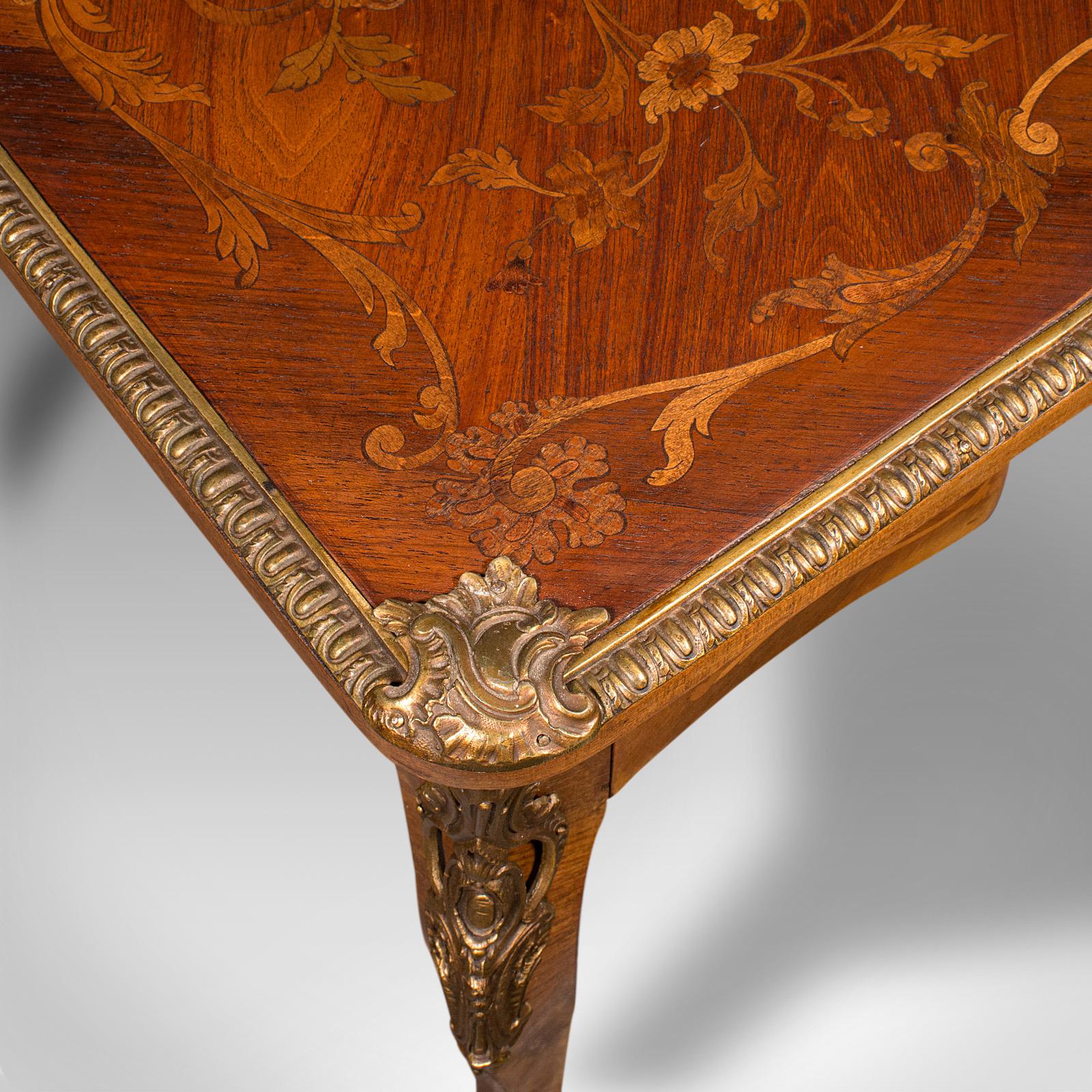Antique Writing Desk, French, Decorative Centre Table, Louis XV Taste, Victorian For Sale 4
