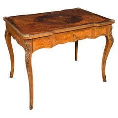Bureau ancien, français, centre de table décoratif, goût Louis XV, victorien