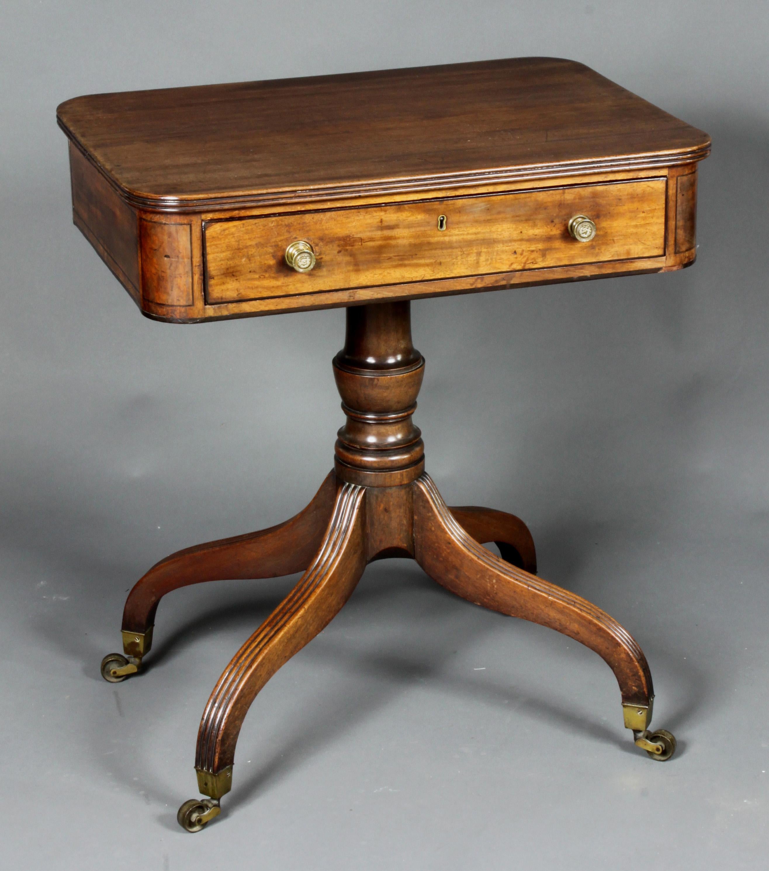 English Antique Writing or Occasional Table For Sale