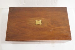 Antique Writing Slope, Victorian Mahogany Lap Desk, Scotland 1870, B1768