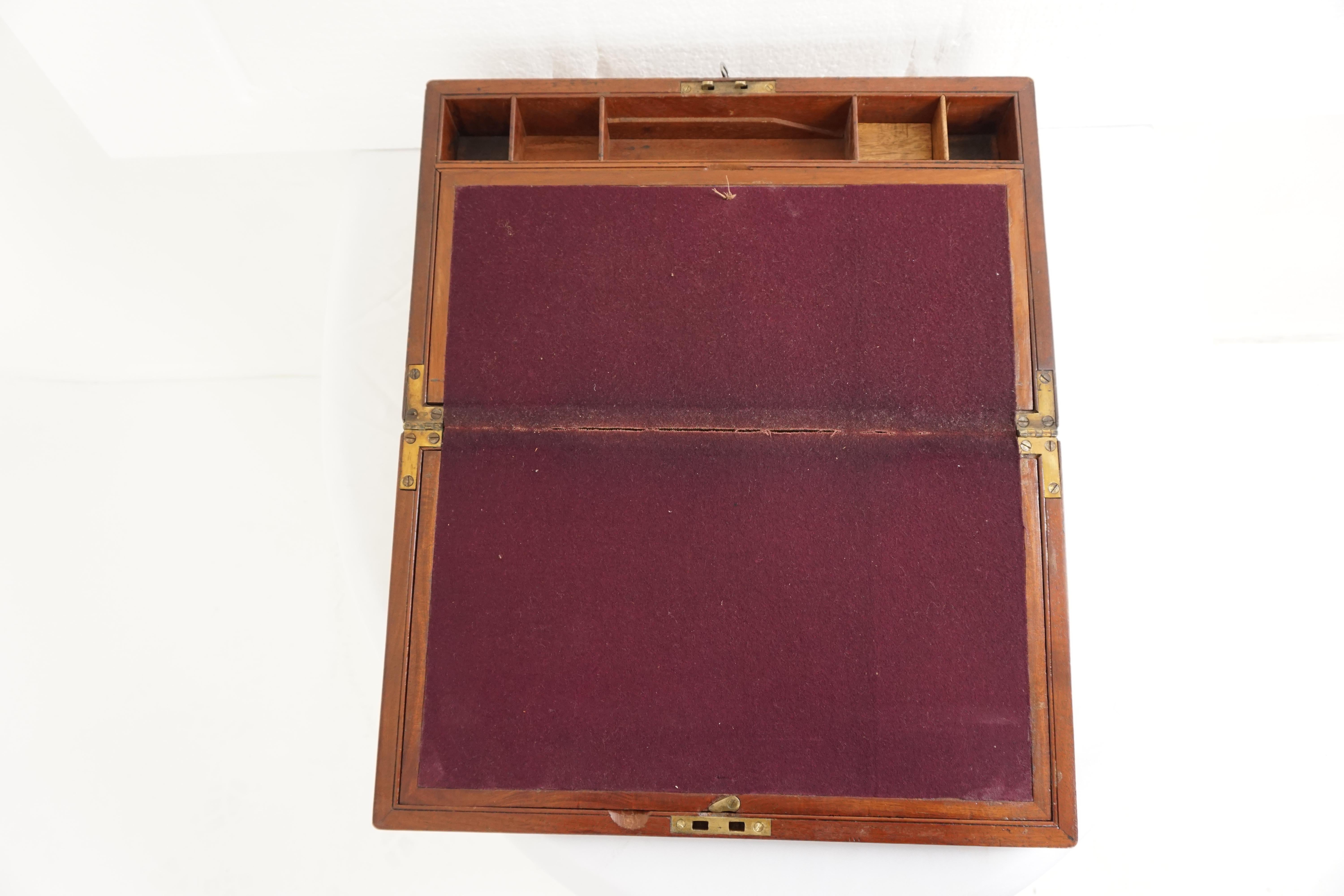 Antikes Schreibpult:: Viktorianischer Mahagoni-Schreibtisch:: Schottland 1870:: B1768 2