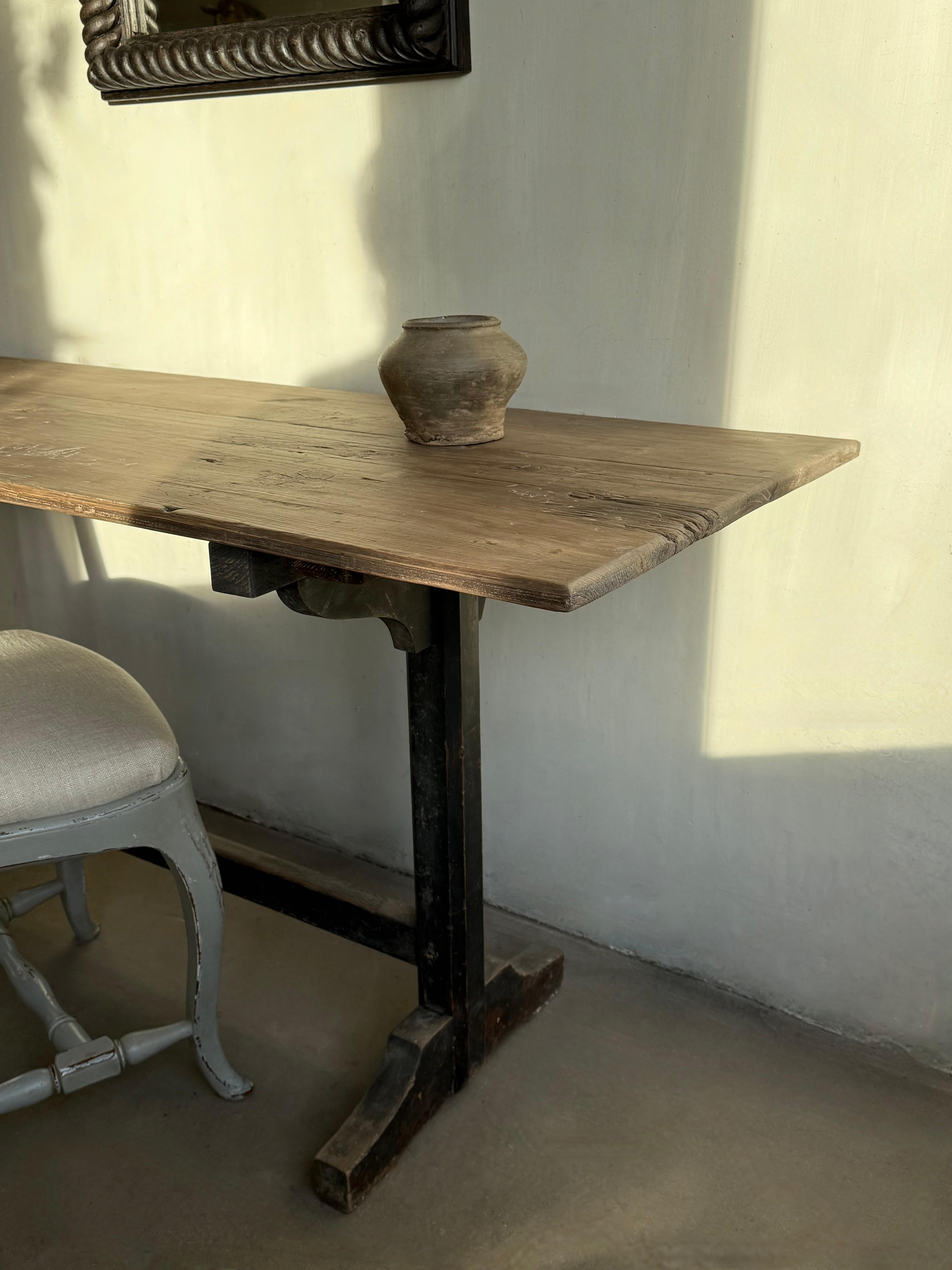 Châtaignier Table à écrire antique en vente