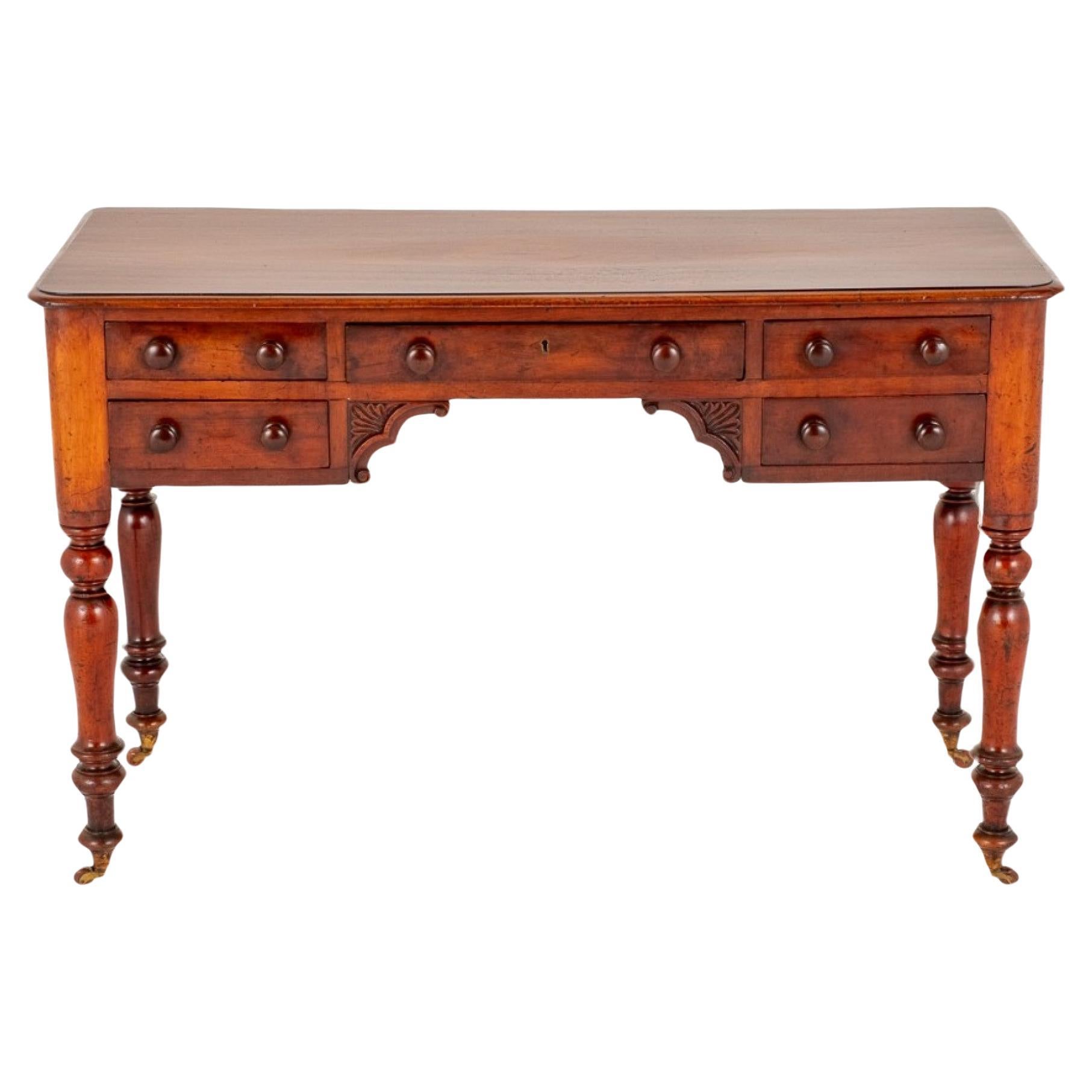 Antique Writing Table Victorian Mahogany Desk 1870 For Sale