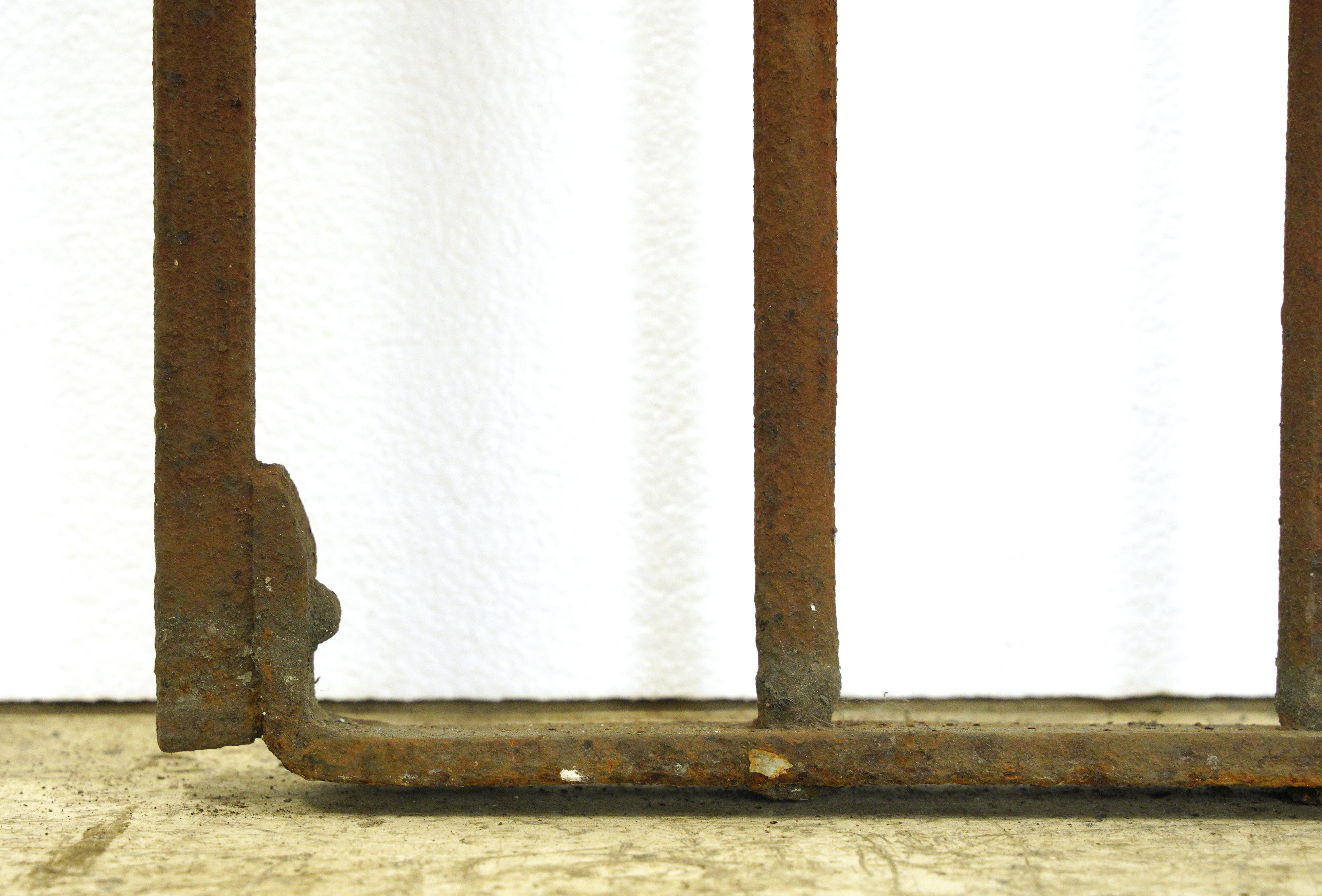 20ième siècle Fer forgé ancien 84,25 po. Gate de jardin haut en vente