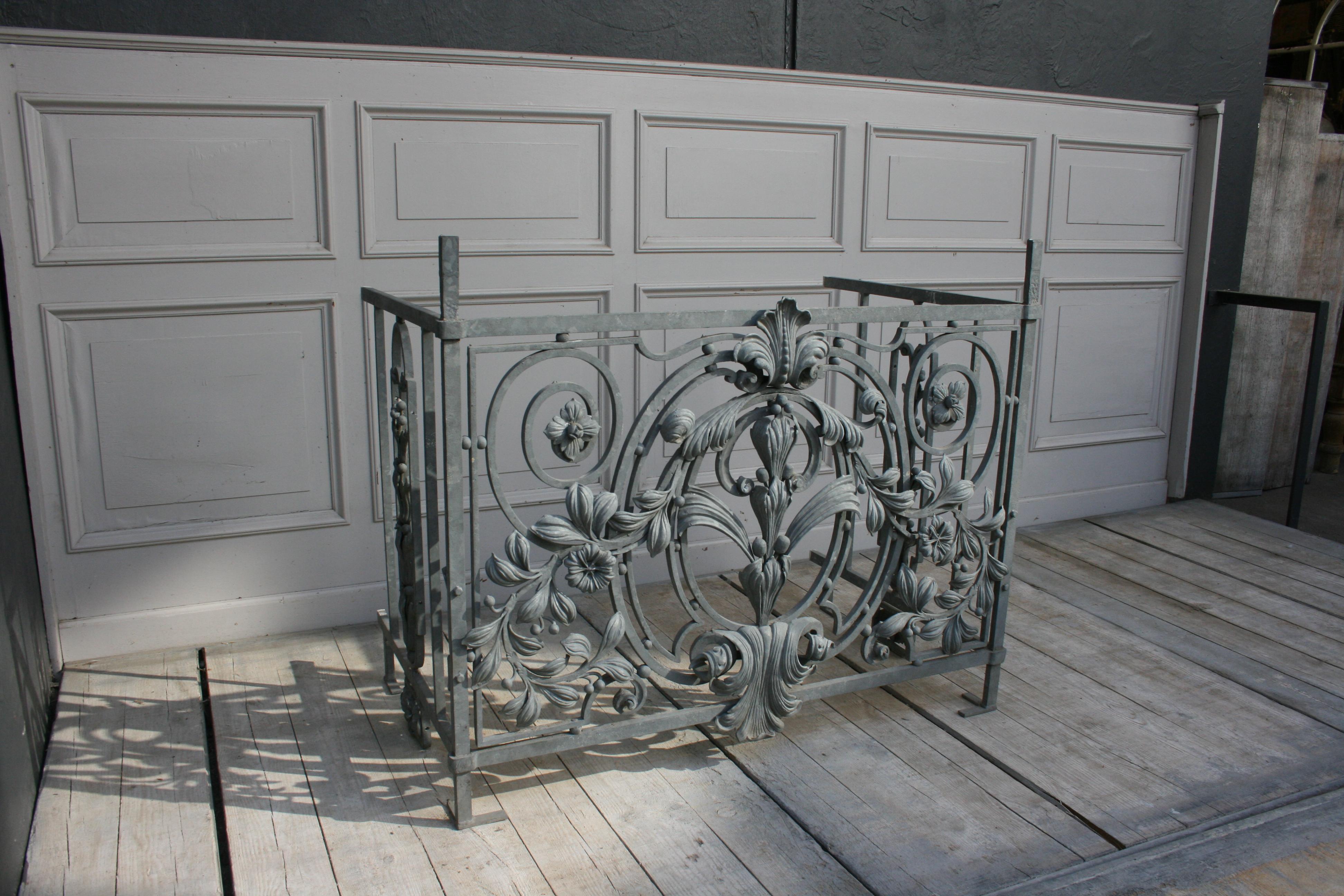 antique balcony railing