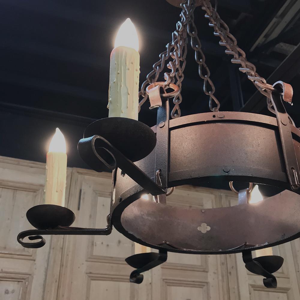 vintage wrought iron chandeliers
