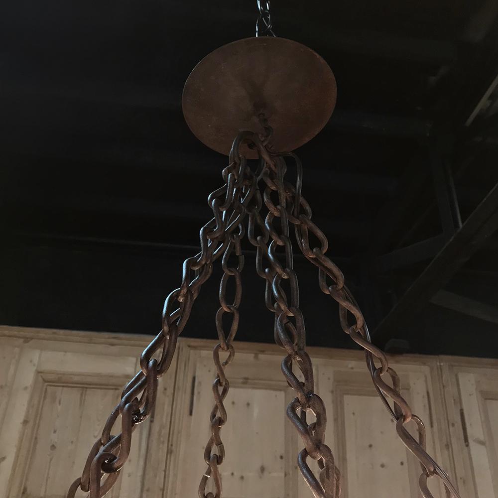 wrought iron chandelier vintage
