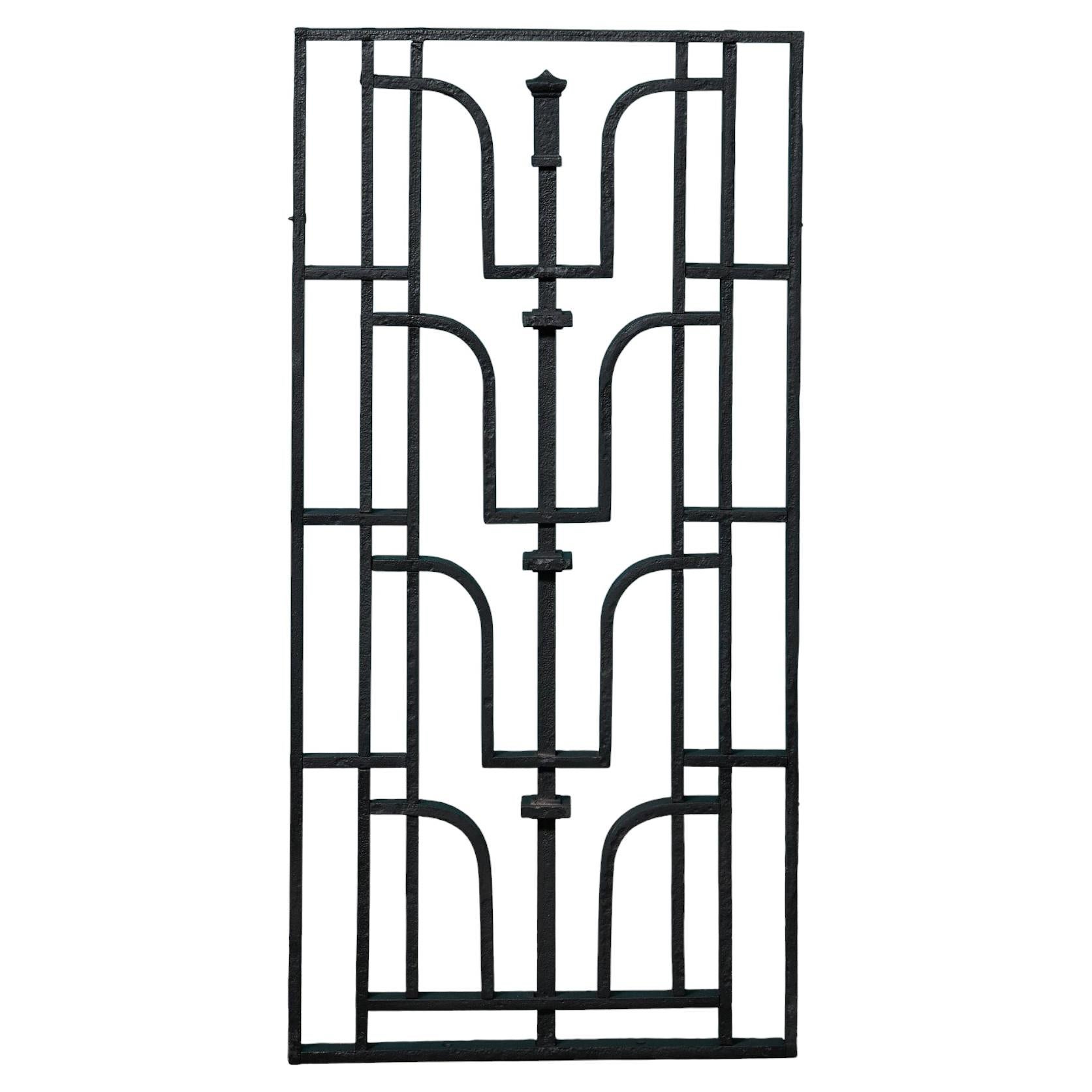 Antique Wrought Iron Decorative Panel For Sale