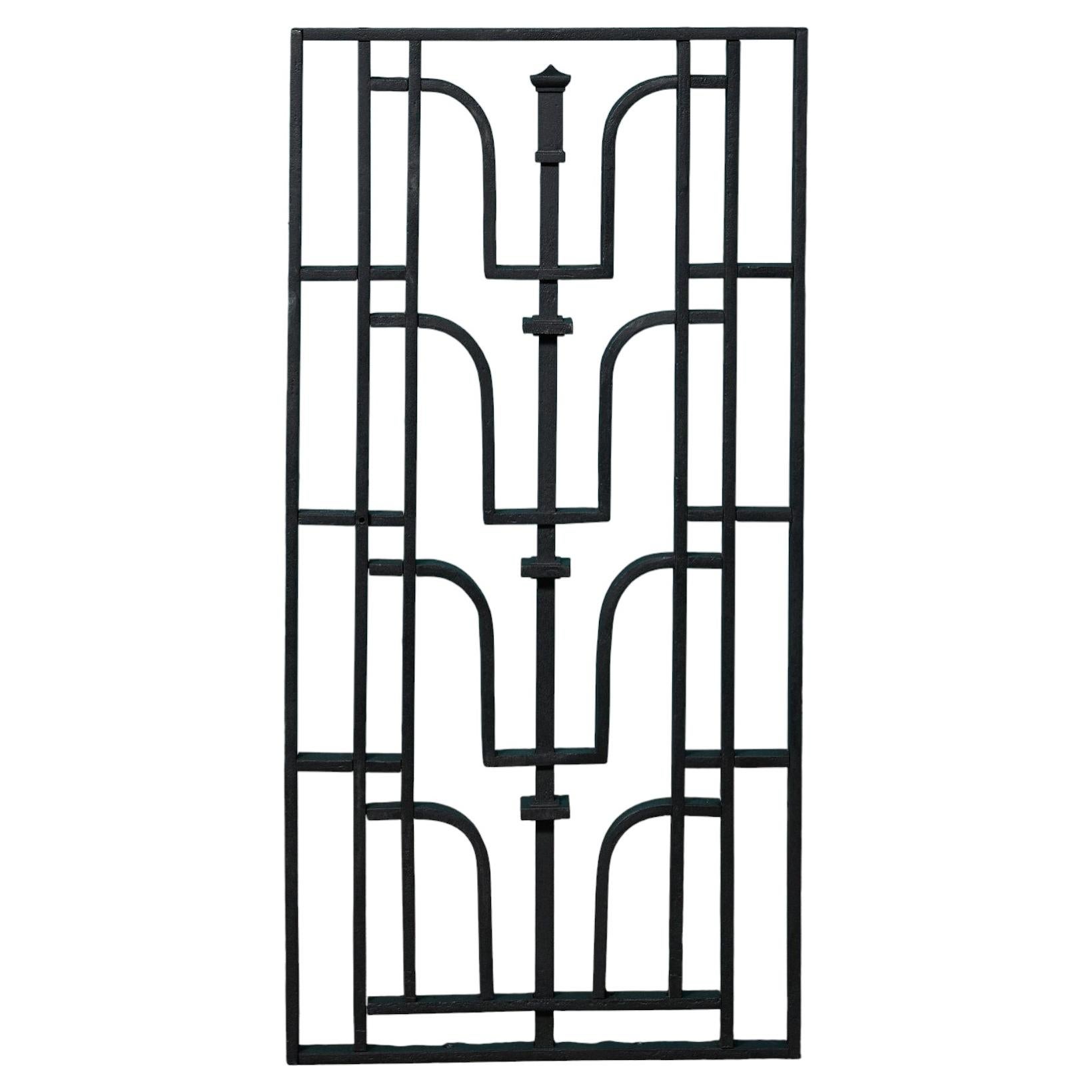 Antique Wrought Iron Decorative Panel