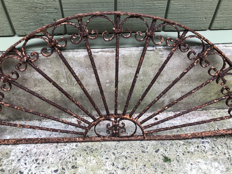 Antique Wrought Iron Decorative Window Guard For Sale at ...