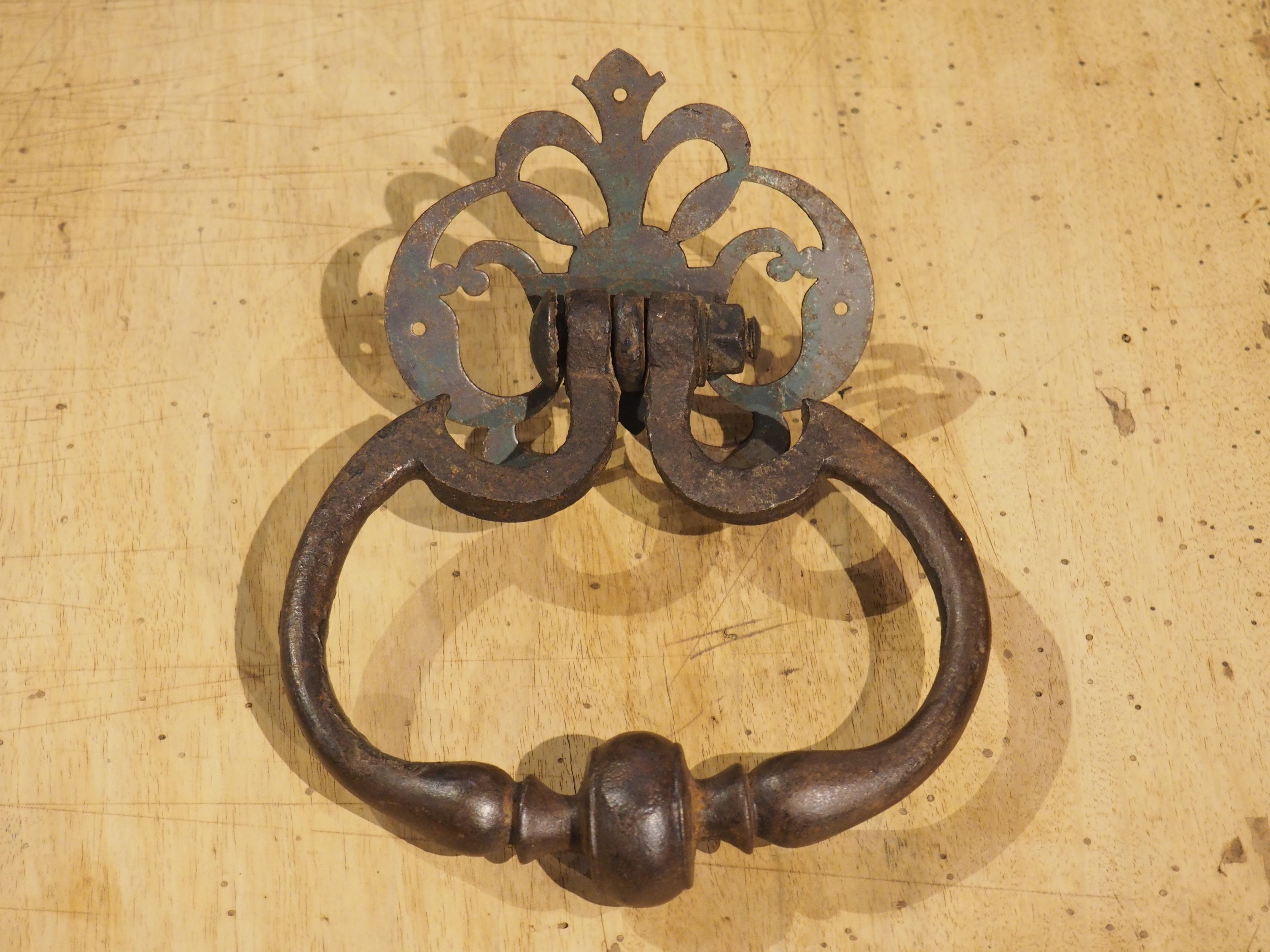 Antique Wrought Iron Door Knocker from France, 18th Century 9