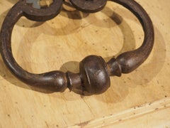 Antique Wrought Iron Door Knocker from France, 18th Century