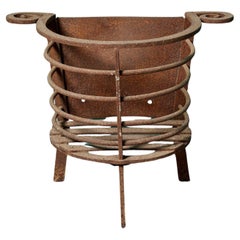 Used Wrought Iron Fire Basket