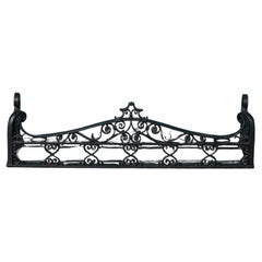 Antique Wrought Iron Fireplace Fender