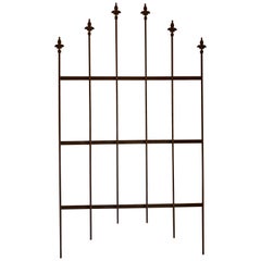 Vintage Wrought Iron Fleur di Lys Fence/Gate Panels, 35 Panels Available