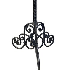 Antique Wrought Iron Floor Lamp
