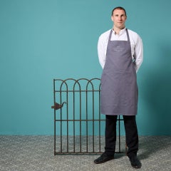 Antique Wrought Iron Garden Pedestrian Gate