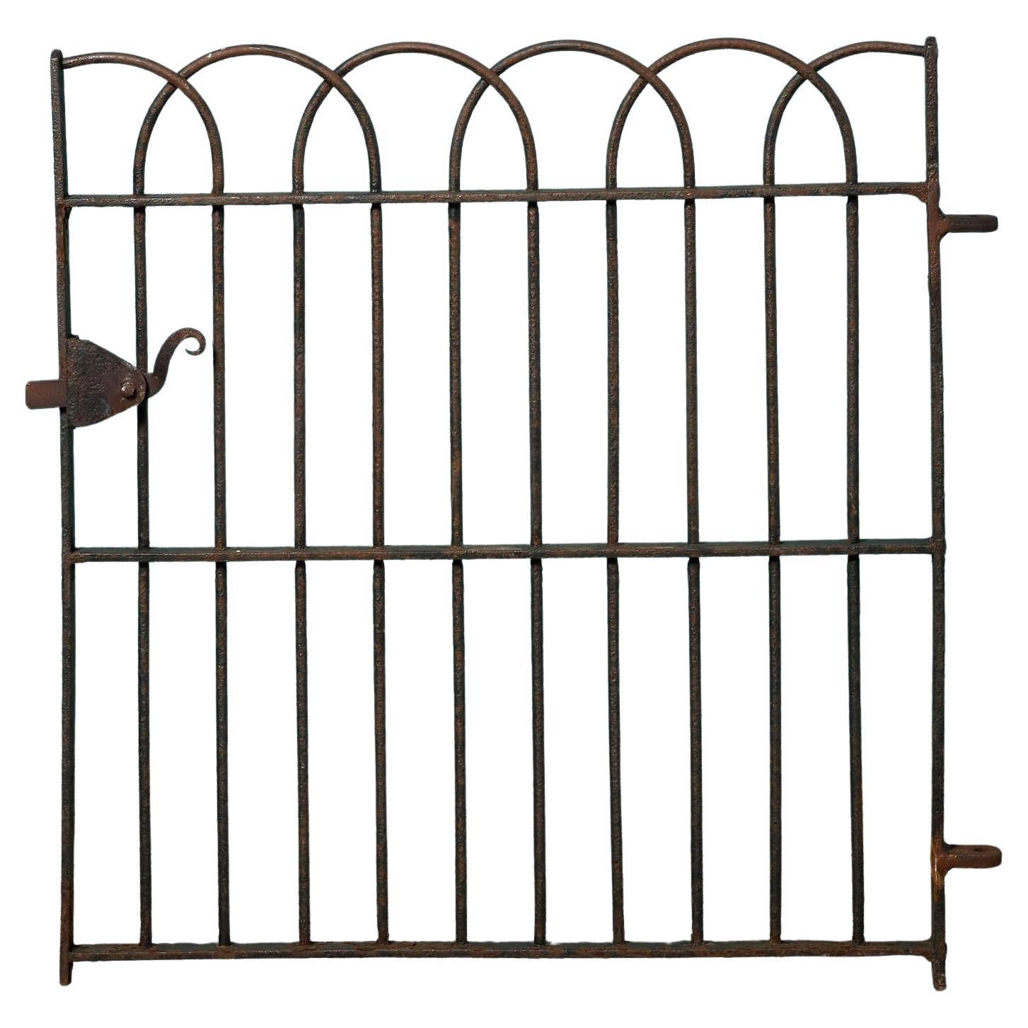 Antique Wrought Iron Garden Pedestrian Gate