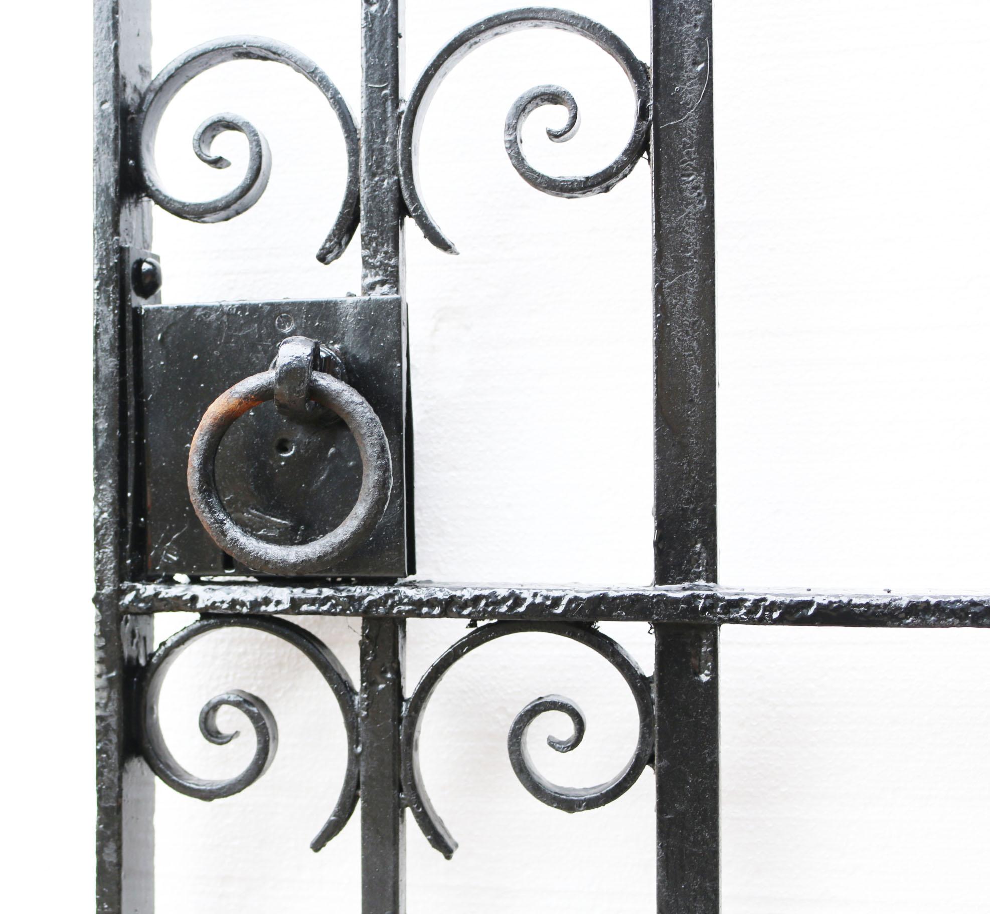 English Antique Wrought Iron Gate