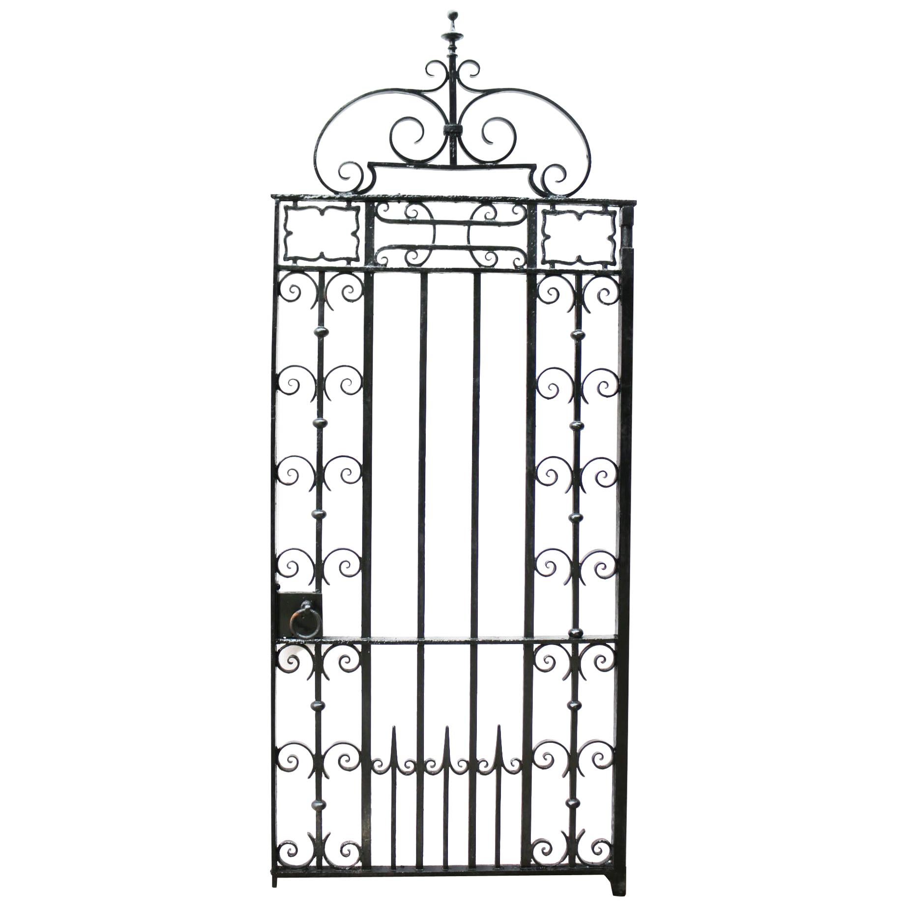 Antique Wrought Iron Gate at 1stDibs