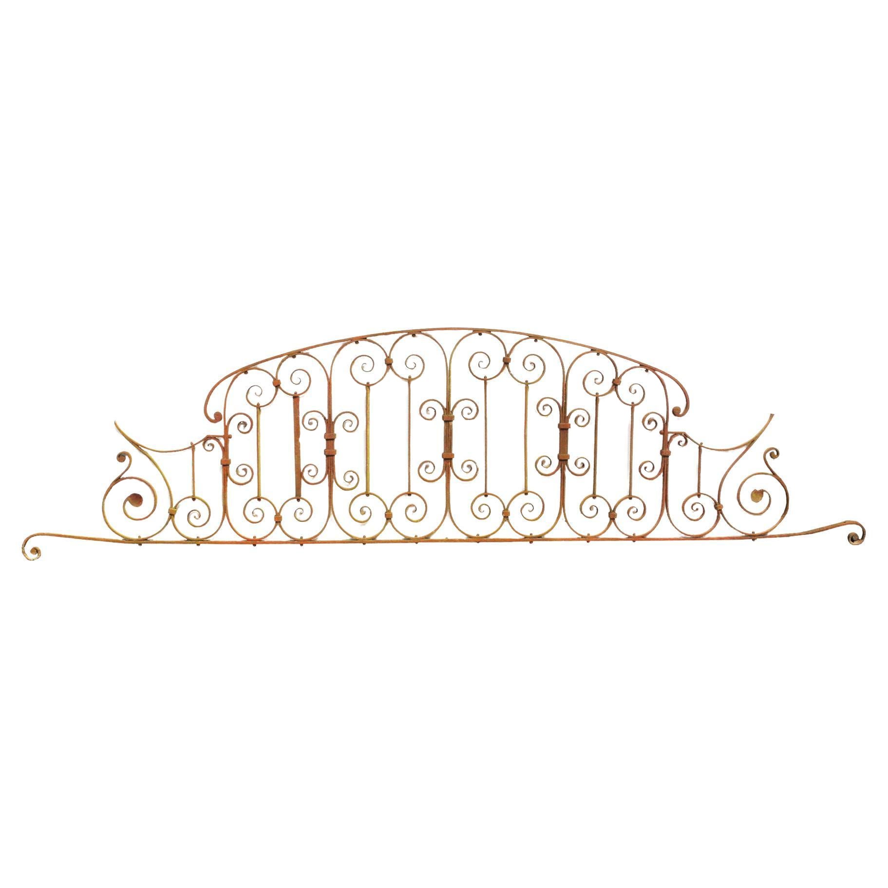Antique Wrought Iron Gate Overthrow