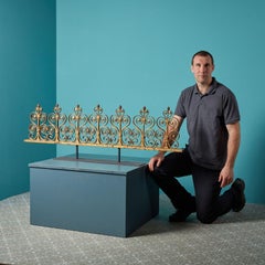 Antique Wrought Iron Gate Pediment