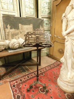 Antique Wrought Iron Lectern, Late 17th Century Italy
