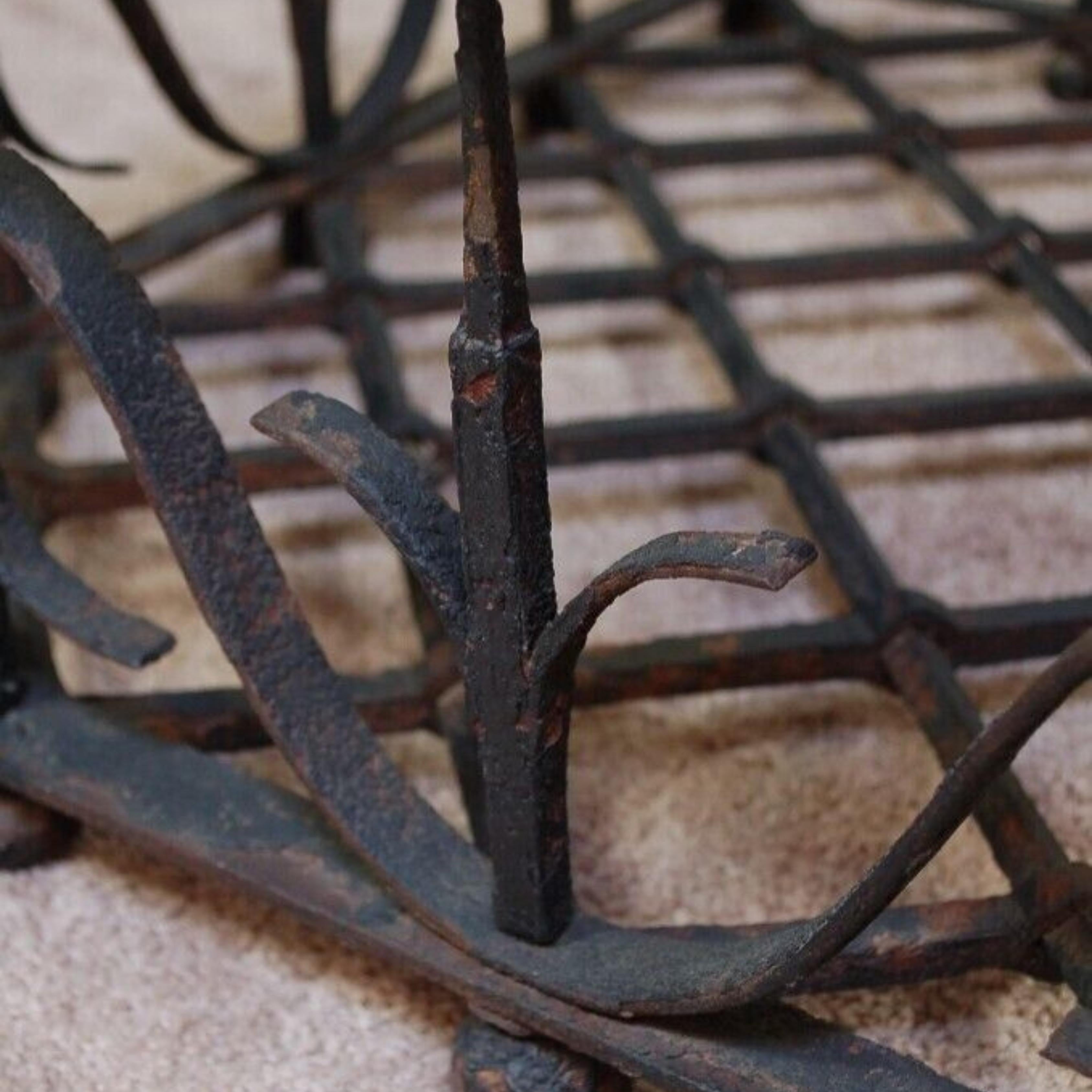 Early 20th Century Antique Wrought Iron Mission Arts & Crafts Coffee Table Samuel Yellin Style For Sale