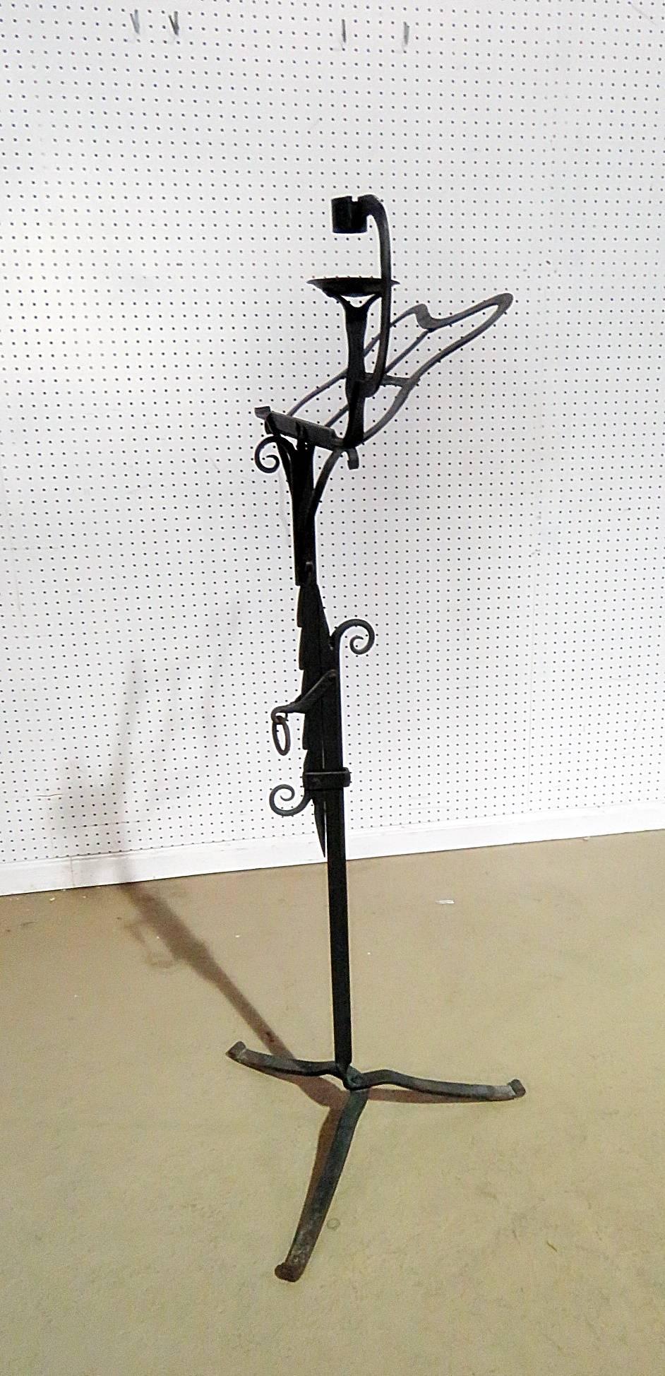 Antique Wrought Iron Music Stand Attributed to Samuel Yellin 2