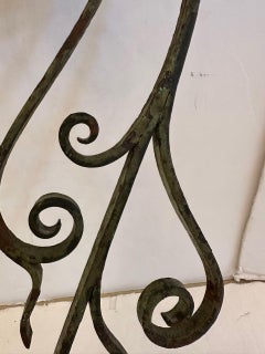 Antique Wrought Iron Pair of Wall Sconces
