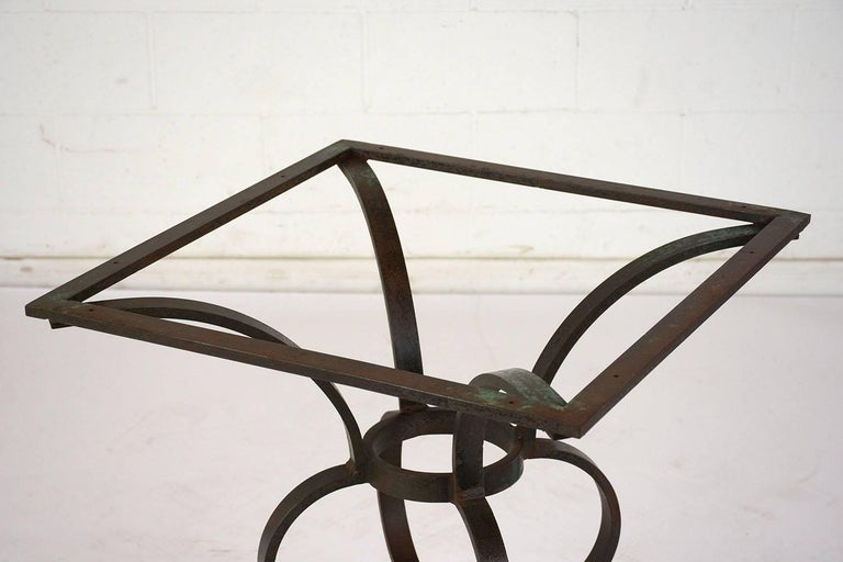 Antique Wrought Iron Patio Table For Sale at 1stdibs