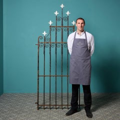 Antique Wrought Iron Pedestrian Garden Gate