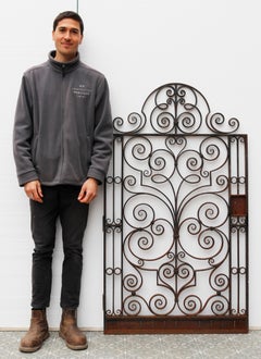 Antique Wrought Iron Pedestrian Gate