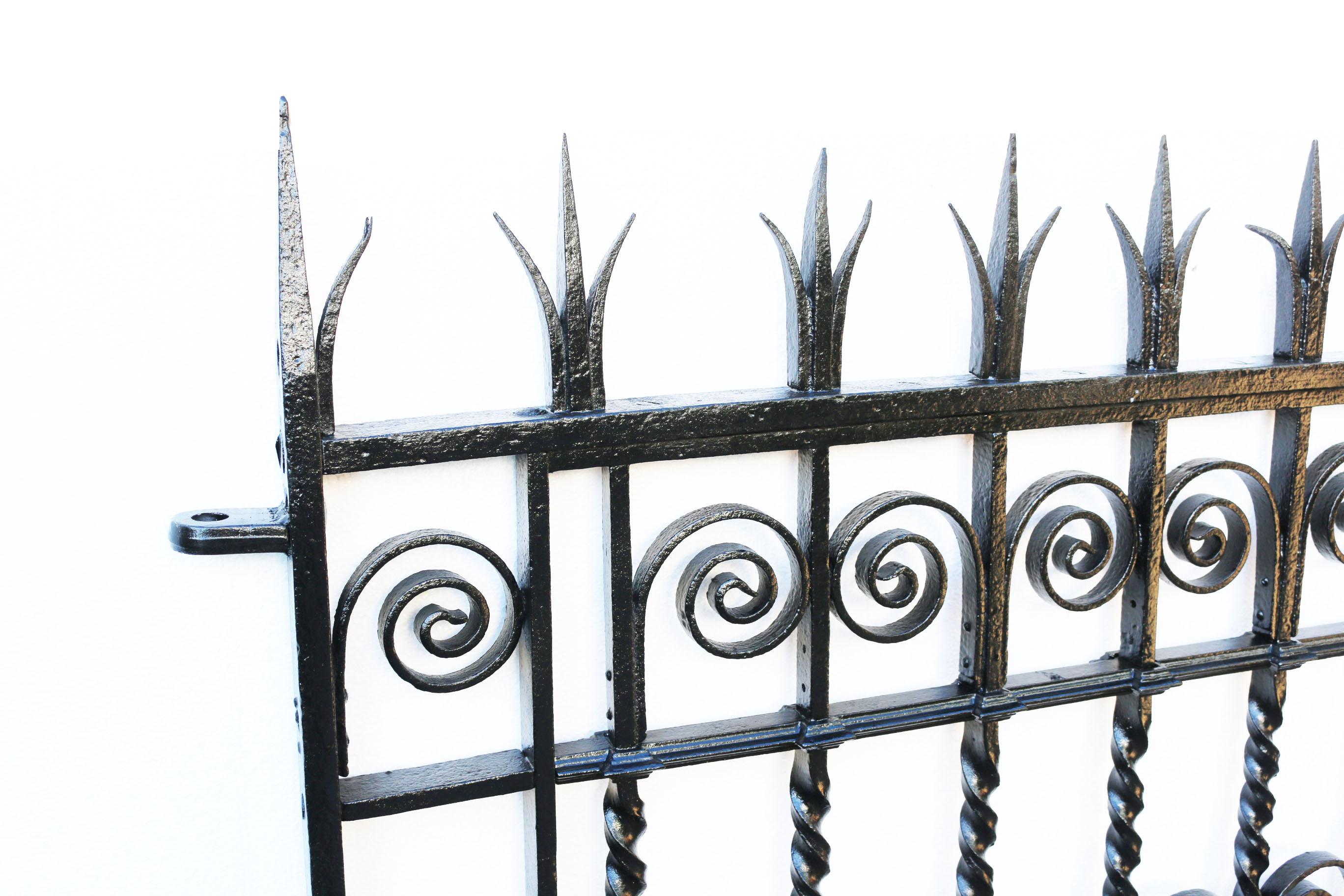 18th Century and Earlier Antique Wrought Iron Pedestrian Gate For Sale