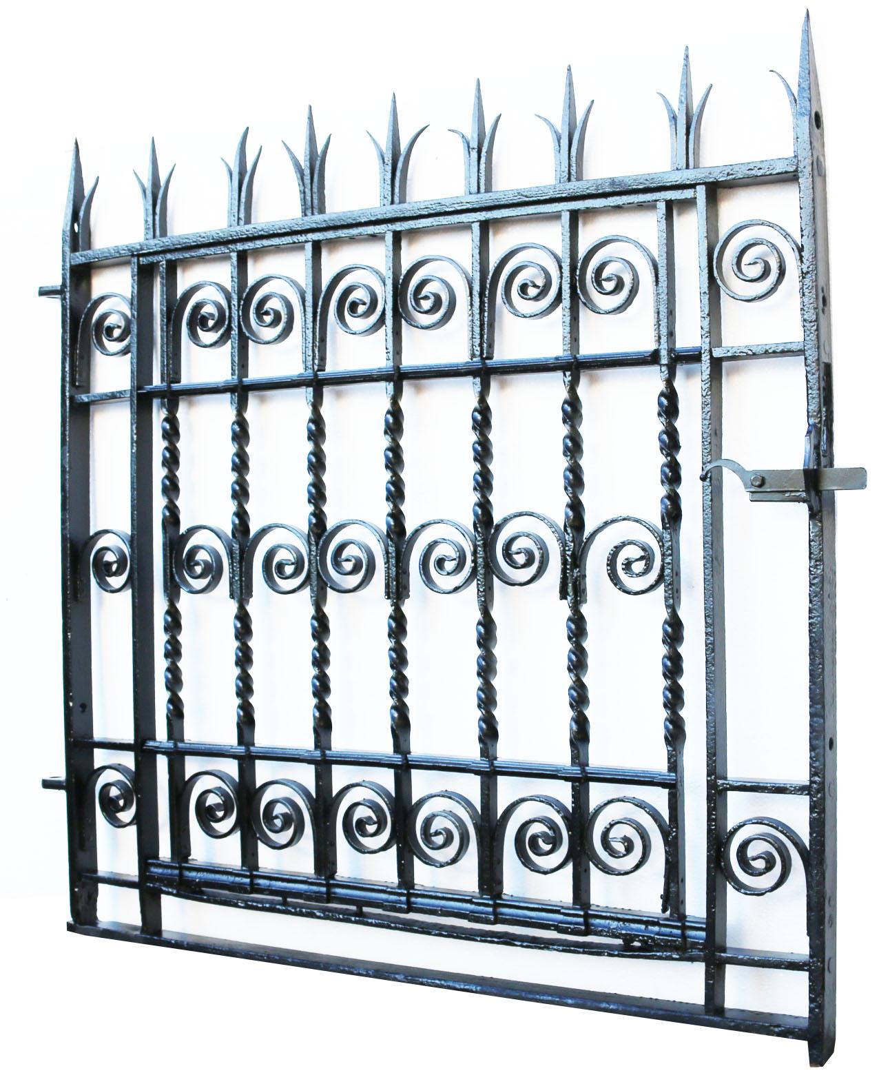 Antique Wrought Iron Pedestrian Gate For Sale 1