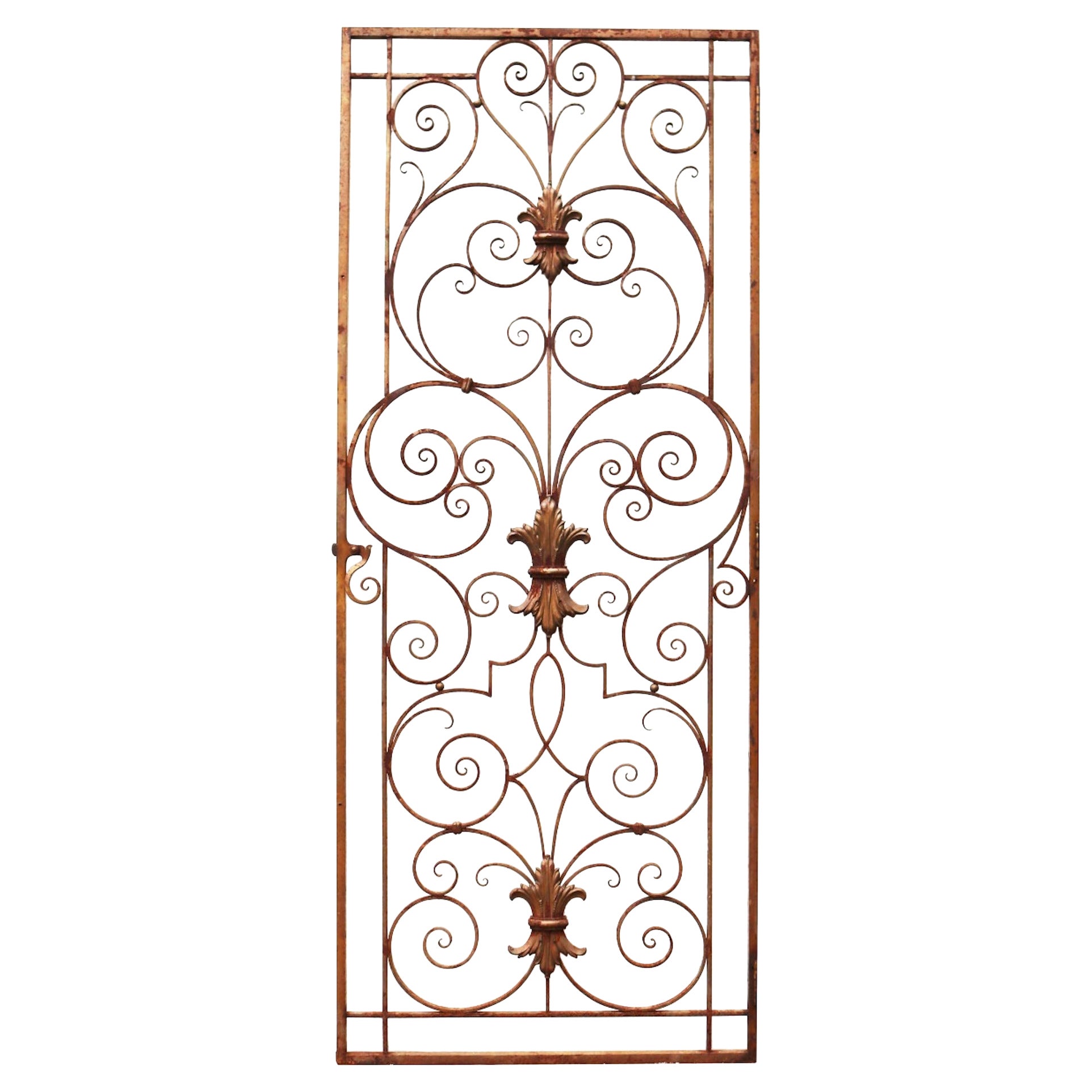 Antique Wrought Iron Pedestrian Gate