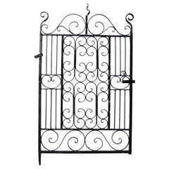 Antique Wrought Iron Pedestrian Gate