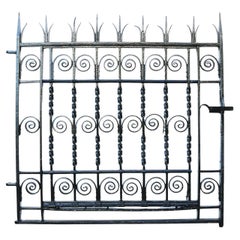 Antique Wrought Iron Pedestrian Gate