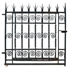 Antique Wrought Iron Pedestrian Gate