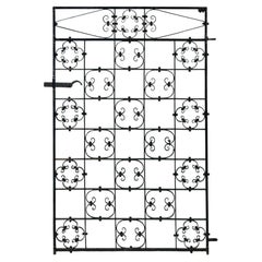 Antique Wrought Iron Pedestrian Gate
